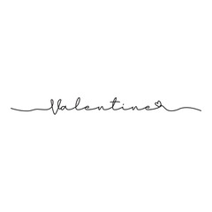 valentine hand draw