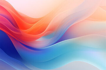 Naklejka premium Modern abstract background with colored waves of paint on a white background.