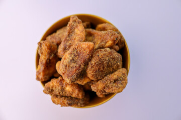 Kerala banana chips popular deep fried snack traditional South Indian tea time snack on banana leaf, Kerala India. made in coconut oil on Onam, Vishu, Diwali Deepawali, Ramzan, Eid India Sri lanka