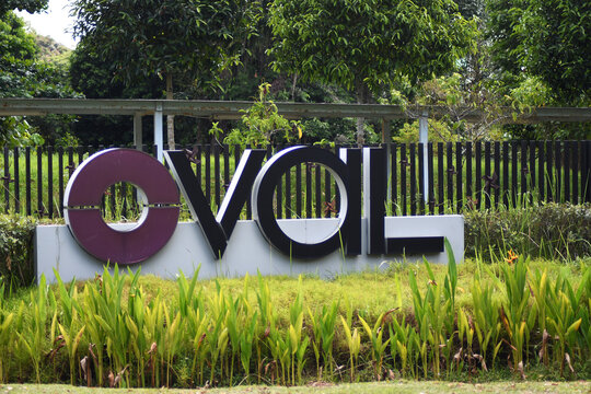 Sign of the Oval located in north east of Singapore