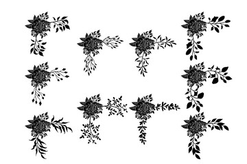 Floral Flower Foliage Arrangement Wreath