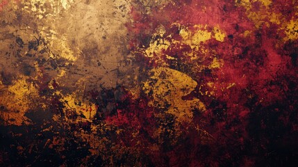 Grunge Background Texture in the Style Deep Burgundy and Gold - Amazing Grunge Wallpaper created with Generative AI Technology