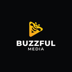 Buzz Media Logo Vector Branding