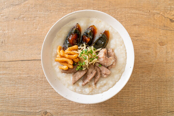 Pork Congee or Porridge with Pork