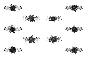 Floral Flower Foliage Arrangement Wreath