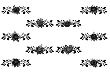 Floral Flower Foliage Arrangement Wreath