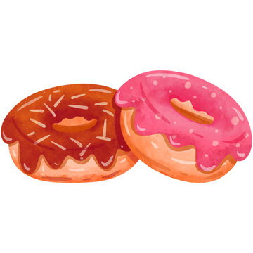 Donuts Watercolor