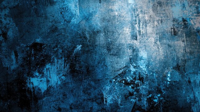 Fototapeta Grunge Background Texture in the Style Navy Blue and Silver - Amazing Grunge Wallpaper created with Generative AI Technology