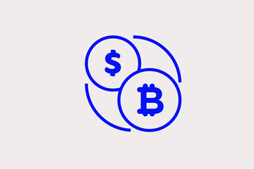 currency exchange illustration. Vector illustration.	