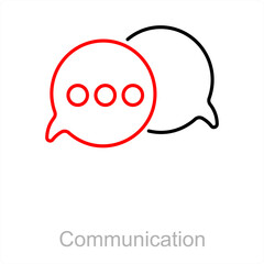 Communication and chat icon concept