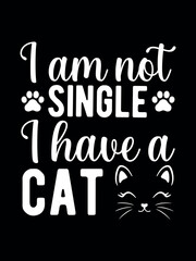 Cat Typography t-shirt design