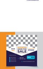 Real Estate Social Media Post Square Web Banner Template