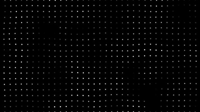 4K Looping animated abstract dots technology background. Dark random dots, data, or hi-tech concept. Looping animation stock video background.