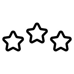 three star rating, feedback