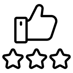 three star rating, feedback