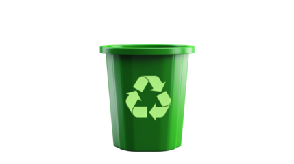 recycling bins isolated on transparent background
