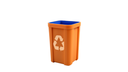 recycling bins isolated on transparent background