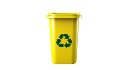 recycling bins isolated on transparent background
