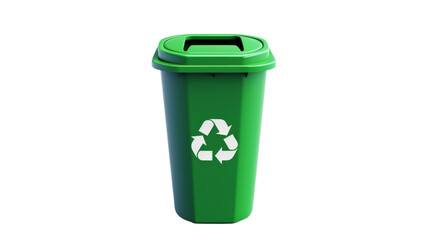 recycling bins isolated on transparent background