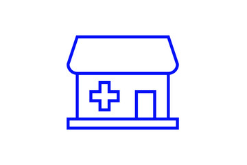 blue house icon