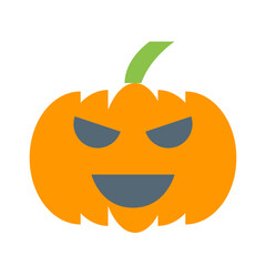 ハロウィン、かぼちゃを表すカラースタイルのアイコン