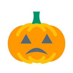 ハロウィン、かぼちゃを表すカラースタイルのアイコン