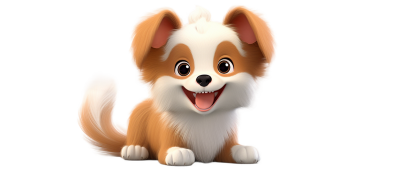 cute 3d little dog