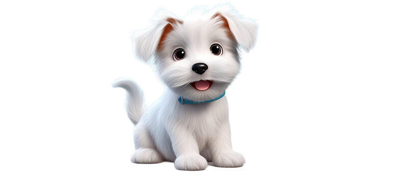 cute 3d little dog