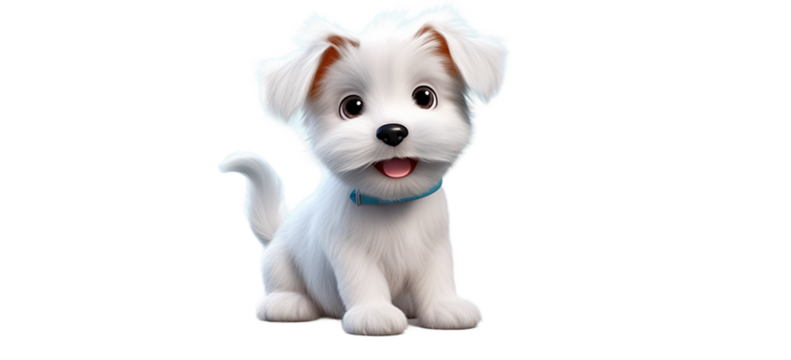 cute 3d little dog