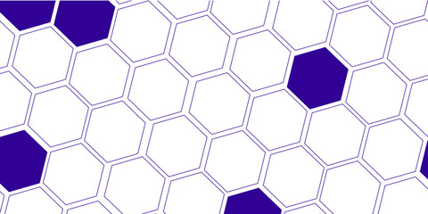 Obraz premium Illustration of hexagon pattern is abstract pattern arranged of hexagon from shape of beehive and honeycomb