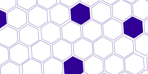 Illustration of hexagon pattern is abstract pattern arranged of hexagon from shape of beehive and honeycomb