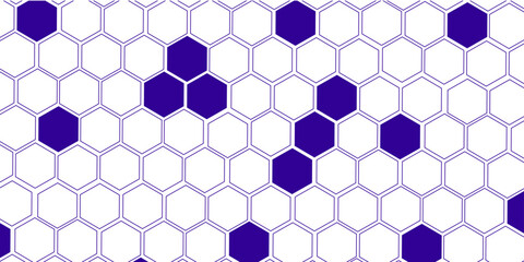 Illustration of hexagon pattern is abstract pattern arranged of hexagon from shape of beehive and honeycomb