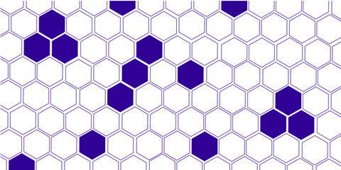 Illustration of hexagon pattern is abstract pattern arranged of hexagon from shape of beehive and honeycomb