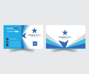 Corporate business card template, Abstract monochromatic business card template, Business card in abstract style, Simple modern business card template collection