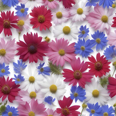 Colorful wildflower wallpaper. Wildflower illustrations.
