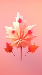 4K colorful leaf AMOLED wallpaper Created with generative Ai	
