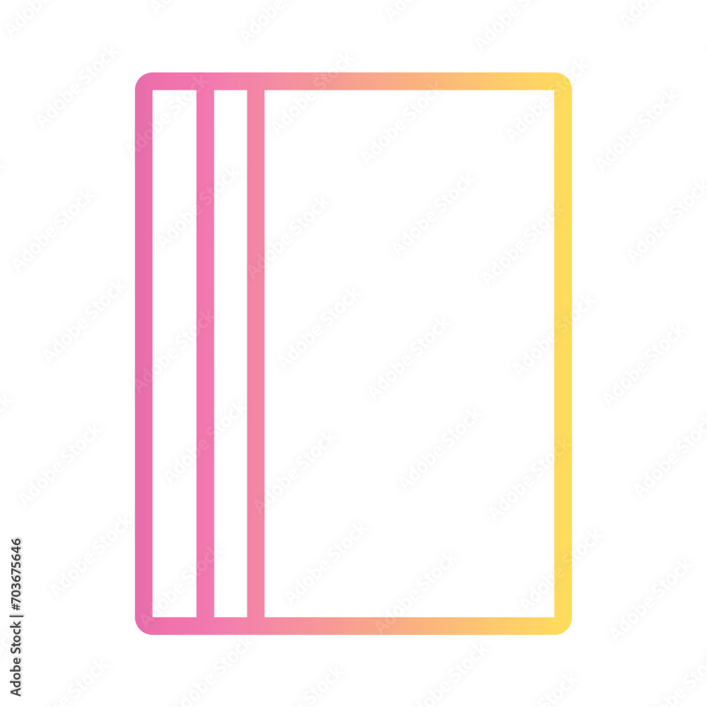 Poster abstract shape geometry gradient outline icon
