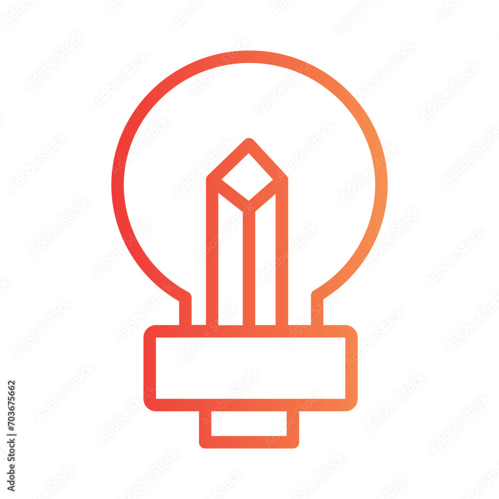 Poster creativity data document gradient outline icon