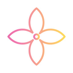 Abstract Stars Idea Gradient Outline Icon