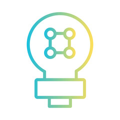 Creativity Data Document Gradient Outline Icon