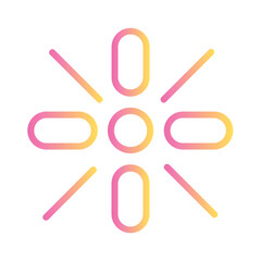 Sign Arrow Direction Gradient Outline Icon