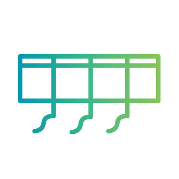 recommend clip art: Camp Climbing Mattress Gradient Outline Icon