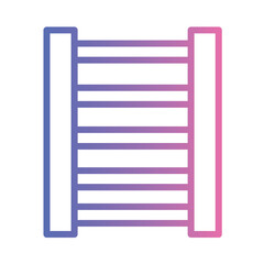 Plan Stair Tool Gradient Outline Icon