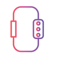 Outdoor Rock Climbing Gradient Outline Icon