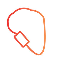 Obraz premium Activity Arbine Climbing Gradient Outline Icon