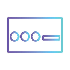 Access Code Dot Gradient Outline Icon