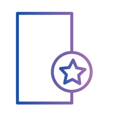 Award Code Favorite Gradient Outline Icon