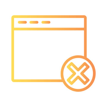 Code Web Coding Gradient Outline Icon