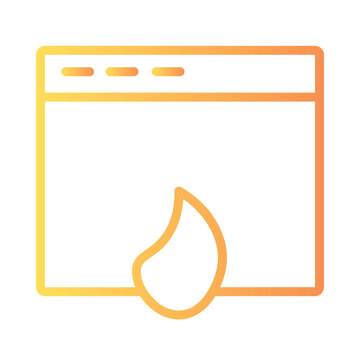Code Web Coding Gradient Outline Icon