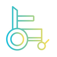 Mobility Chair Disability Gradient Outline Icon